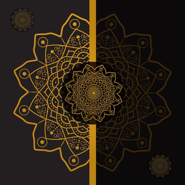 GFlower of Life Geometría sagrada Símbolo de oro Mandala Mehndi henna Flor de mandala india Ornamento de lujo