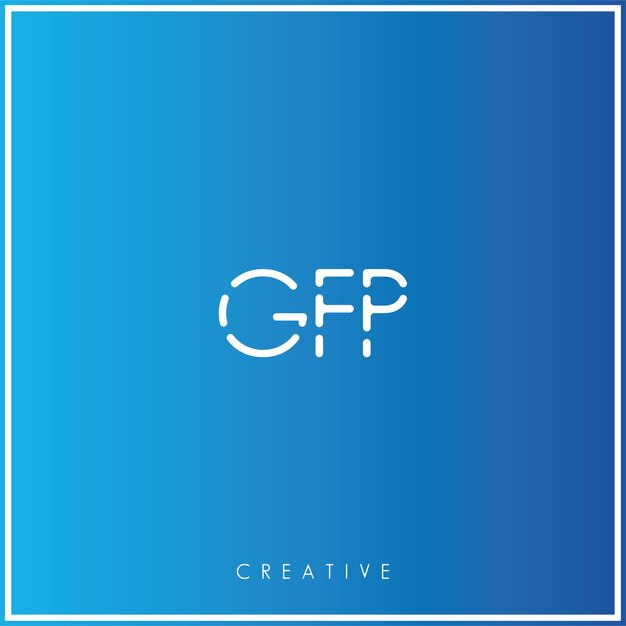 GFP Premium Vector último diseño de logotipo diseño creativo logotipo vector ilustración monograma logotipo mínimo