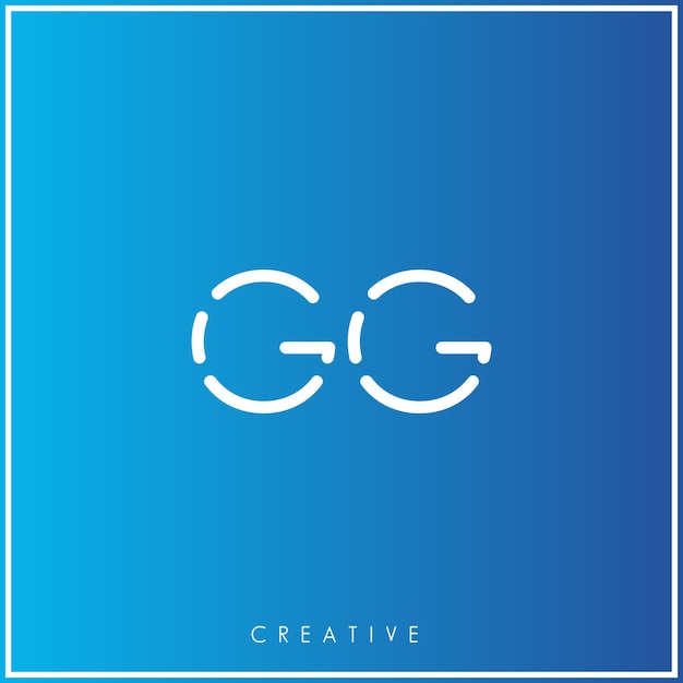 GG Creative último diseño de logotipo Premium Vector Creative Logo Vector Ilustración letras del logotipo Logotipo