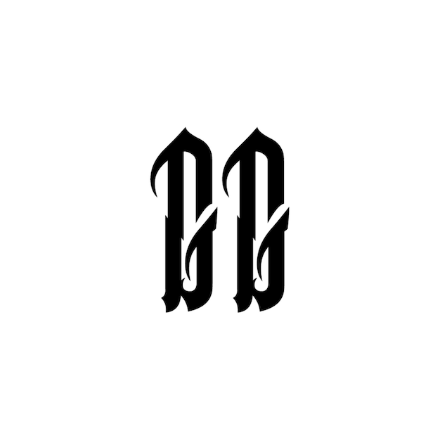 GG monograma logotipo diseño carta texto nombre símbolo monocromo logotipo alfabeto carácter simple logotipo