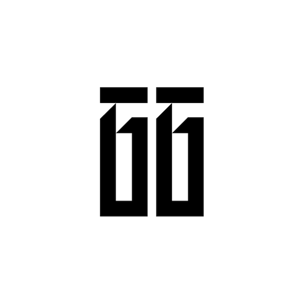 GG monograma logotipo diseño carta texto nombre símbolo monocromo logotipo alfabeto carácter simple logotipo