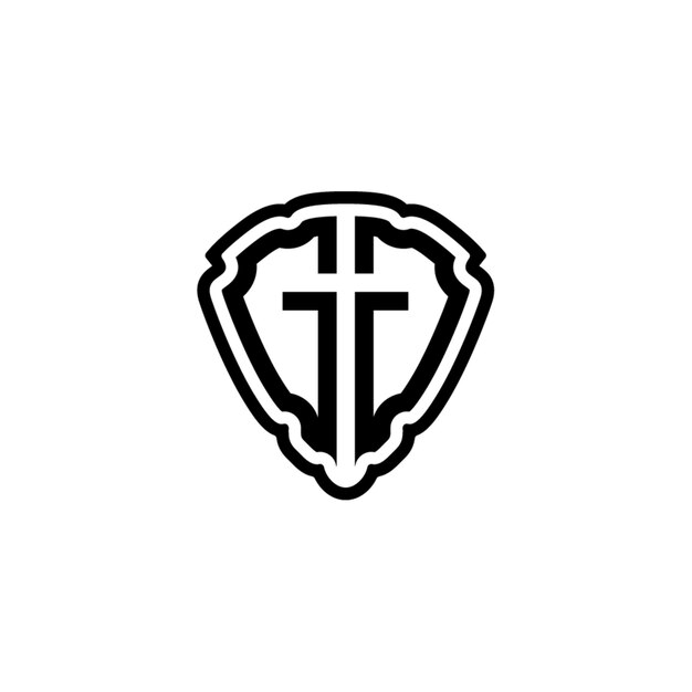 GG monograma logotipo diseño carta texto nombre símbolo monocromo logotipo alfabeto carácter simple logotipo