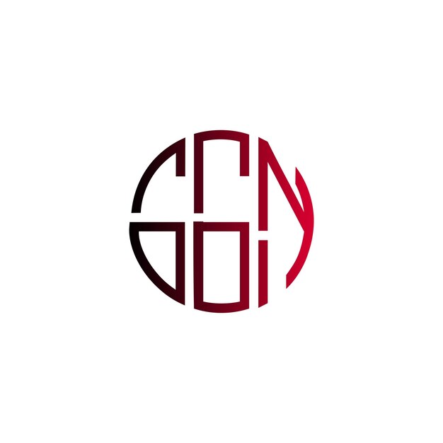 ggn círculo moderno minimalista simple monograma diseño de logotipo de lujo para la marca
