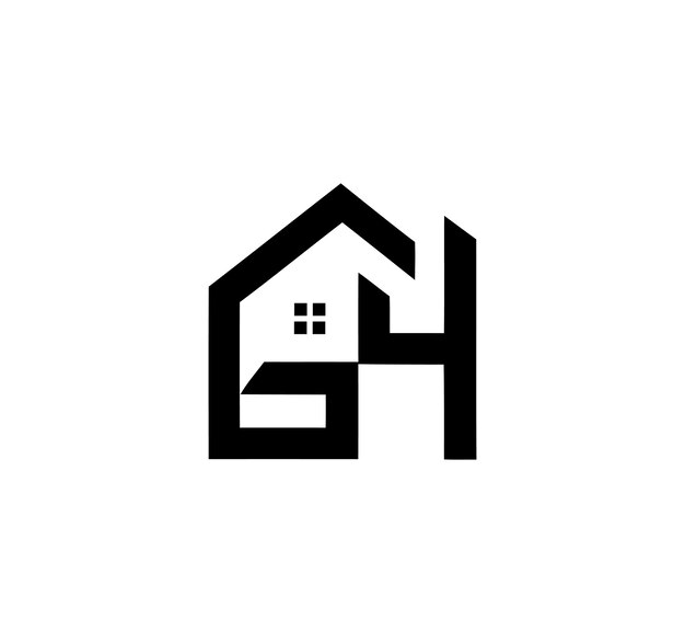 GH House Logo - Modern Real Estate Brand Identity