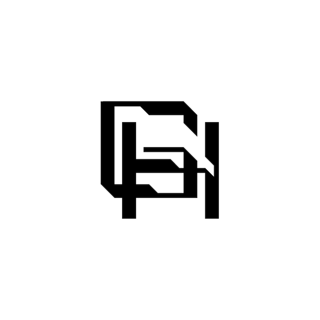 GH monograma logotipo diseño carta texto nombre símbolo monocromo logotipo alfabeto carácter simple logotipo