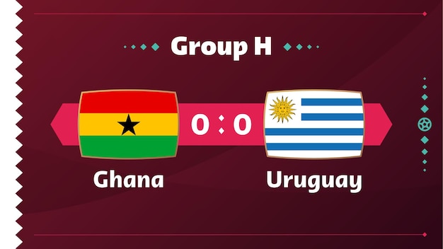 Ghana vs uruguay fútbol 2022 grupo h competición mundial de fútbol partido de campeonato versus