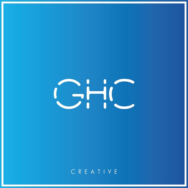 Ghc premium vector último diseño de logotipo diseño creativo logotipo vector ilustración monograma logotipo mínimo