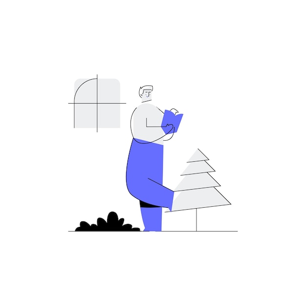 Ghost Builder Ilustraciones en vectores Escenas para anuncios de sitios web y redes sociales