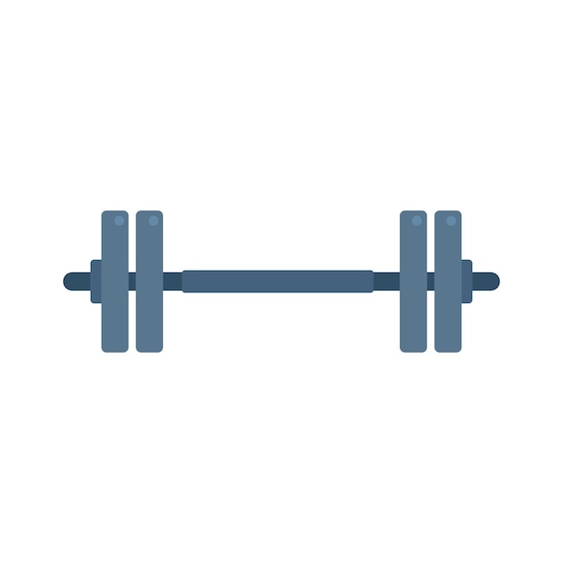 Gimnasio barra icono plano vector deporte niños educación barra aislada