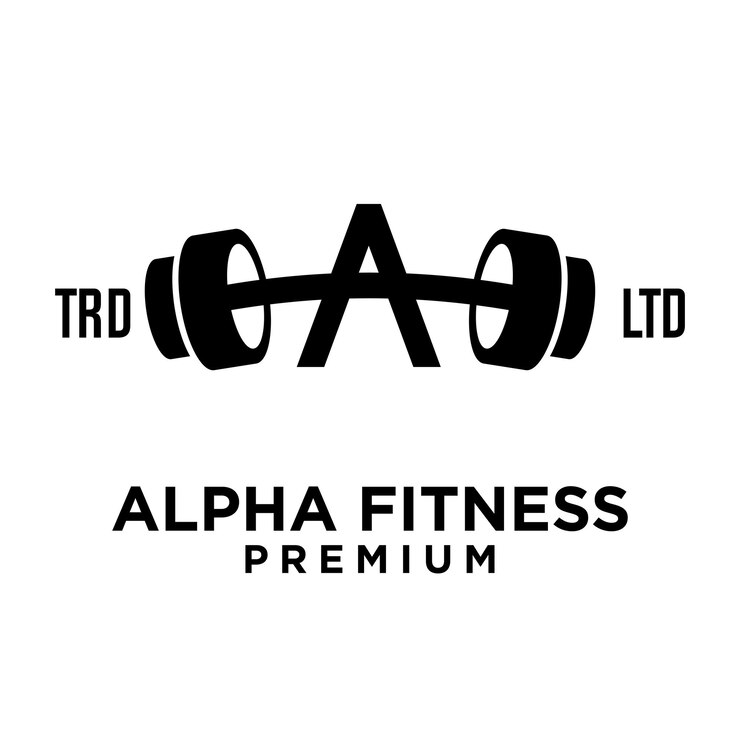 Vector gimnasio fitness letra un diseño de icono de logotipo