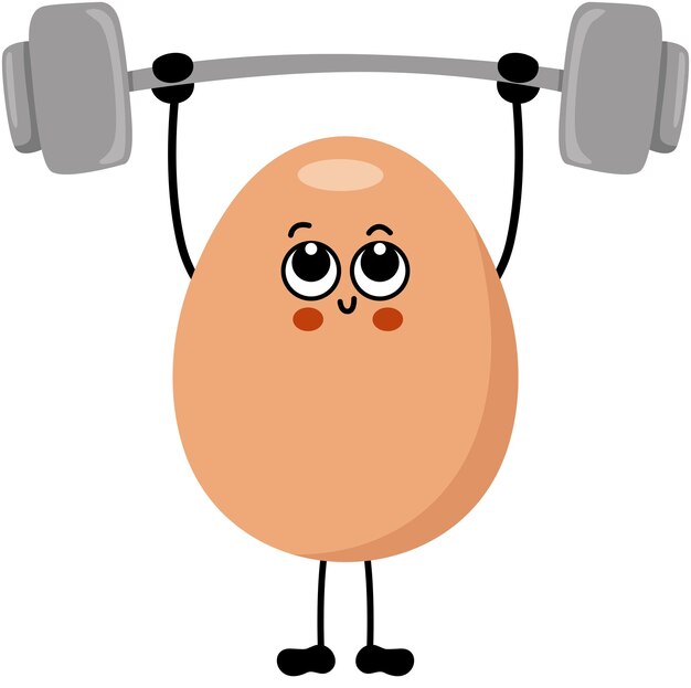 El gimnasio para hacer mascotas de huevos divertidos