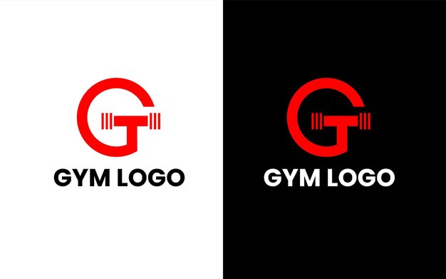Gimnasio Logo Fitness Logo diseño entrenamiento G Letter Logo