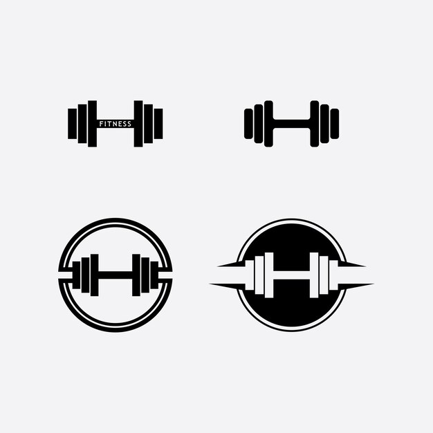 GIMNASIO Objeto vectorial e iconos para etiqueta deportiva Gimnasio Insignia Diseño de logotipo de fitness