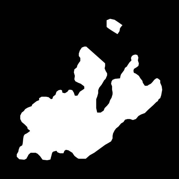 Ginebra mapa cantones de Suiza ilustración vectorial