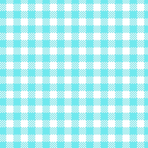 Gingham azul y blanco a cuadros Patrón a cuadros de fondo para mantel a cuadros con textura
