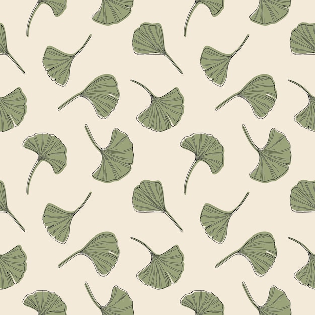 Ginkgo biloba deja patrones sin fisuras