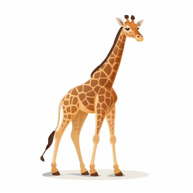 girafa animal safari ilustración vectorial africa vida silvestre africano zoológico naturaleza silvestre arte ca