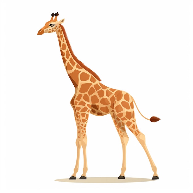 girafa animal safari ilustración vectorial africa vida silvestre africano zoológico naturaleza silvestre arte ca