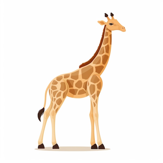 girafa animal safari ilustración vectorial africa vida silvestre africano zoológico naturaleza silvestre arte ca