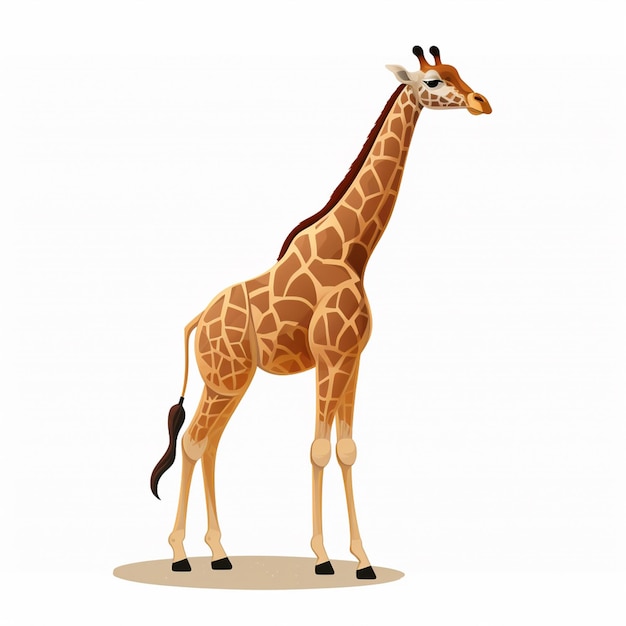 girafa animal safari ilustración vectorial africa vida silvestre africano zoológico naturaleza silvestre arte ca