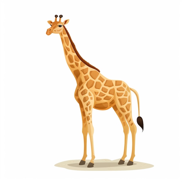girafa animal safari ilustración vectorial africa vida silvestre africano zoológico naturaleza silvestre arte ca