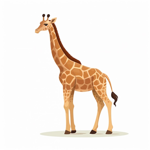 girafa animal safari ilustración vectorial africa vida silvestre africano zoológico naturaleza silvestre arte ca