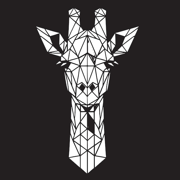 Girafa geométrica SVG