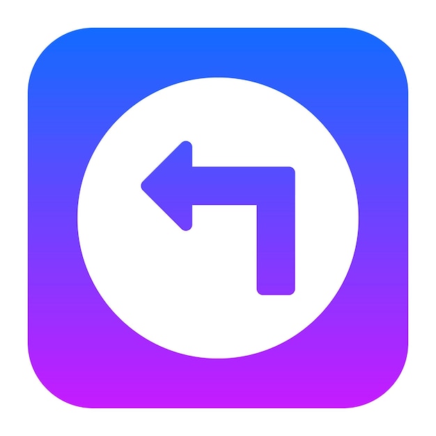 Girar el icono hacia la izquierda