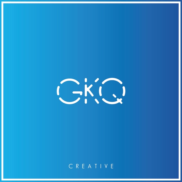 GKQ Premium Vector último diseño de logotipo diseño creativo logotipo vector ilustración monograma logotipo mínimo