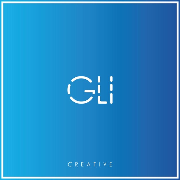 GLI Premium Vector último diseño de logotipo diseño creativo logotipo vector ilustración monograma logotipo mínimo