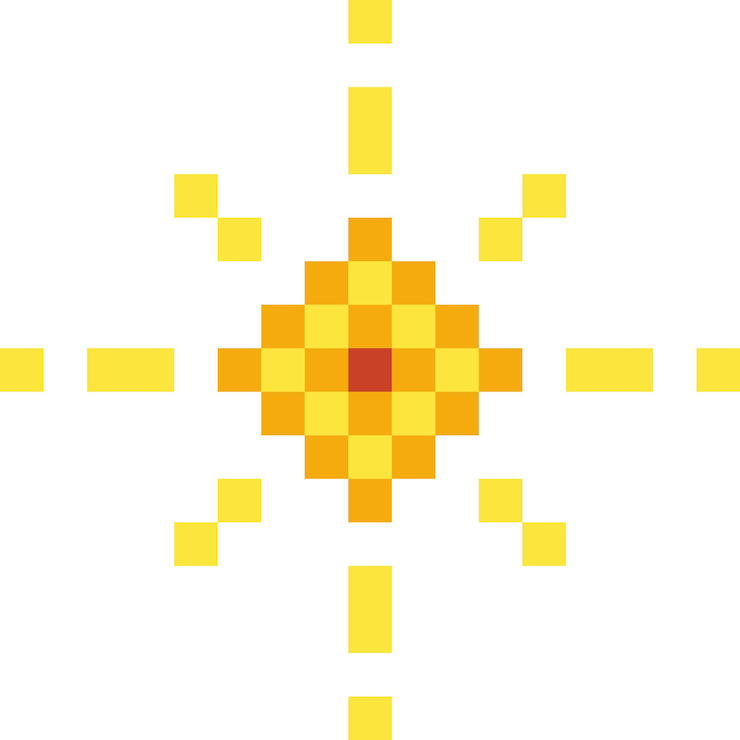 Vector glitter de las estrellas de pixel