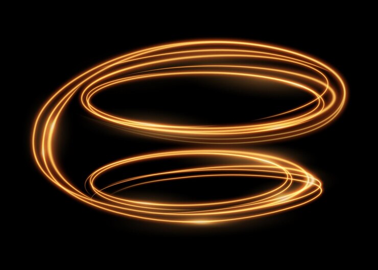 Vector glitter flash efecto espiral brillantes senderos