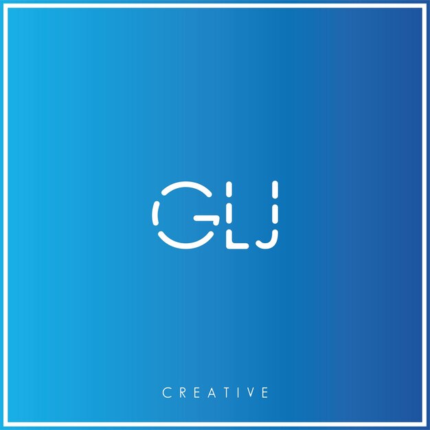 GLJ Premium Vector último diseño de logotipo diseño creativo logotipo vector ilustración monograma logotipo mínimo