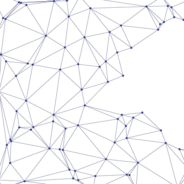 Global network connection background for banner design Abstract line background with connecting dots and lines Network Connecting dot polygon Social network communication Internet technology
