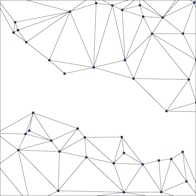 Global network connection background for banner design Abstract line background with connecting dots and lines Network Connecting dot polygon Social network communication Internet technology