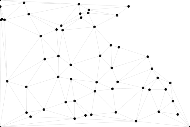 Global network connection background for banner design Abstract line background with connecting dots and lines Network Connecting dot polygon Social network communication Internet technology