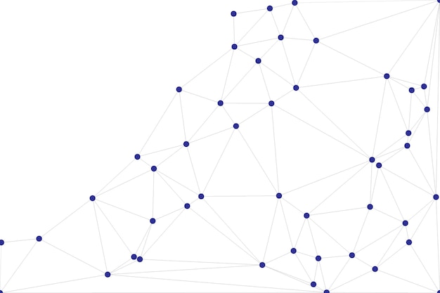 Global network connection background for banner design Abstract line background with connecting dots and lines Network Connecting dot polygon Social network communication Internet technology