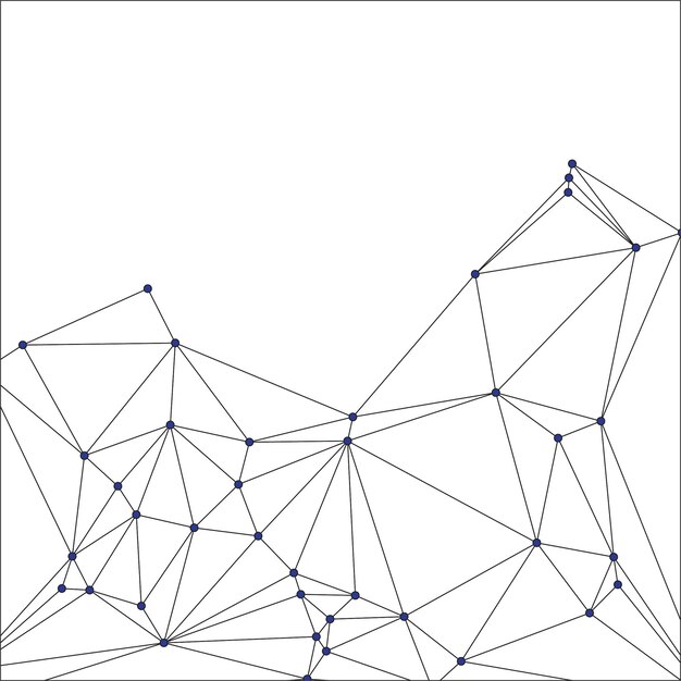 Global network connection background for banner design Abstract line background with connecting dots and lines Network Connecting dot polygon Social network communication Internet technology