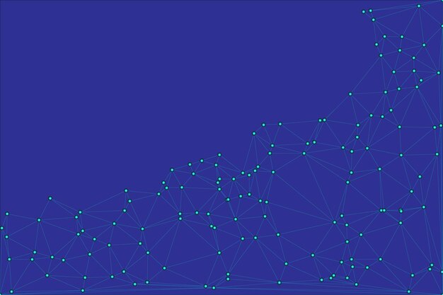 Global network connection background for banner design Abstract line background with connecting dots and lines Network Connecting dot polygon Social network communication Internet technology