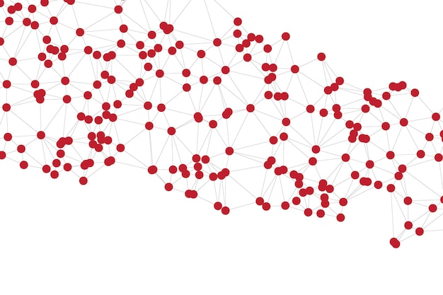 Global network connection background for banner design Abstract line background with connecting dots and lines Network Connecting dot polygon Social network communication Internet technology