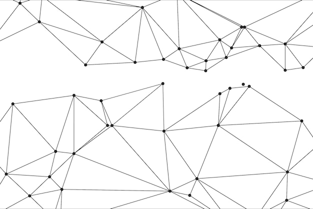 Global network connection background for banner design Abstract line background with connecting dots and lines Network Connecting dot polygon Social network communication Internet technology