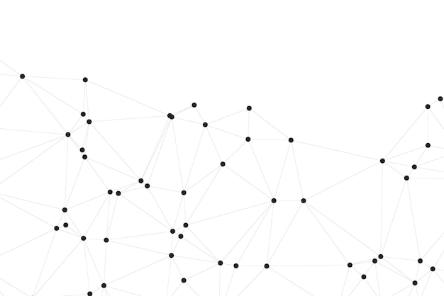 Global network connection background for banner design Abstract line background with connecting dots and lines Network Connecting dot polygon Social network communication Internet technology