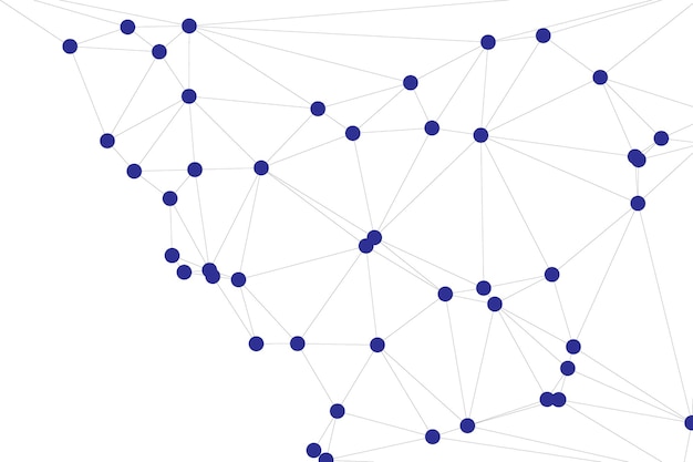Global network connection background for banner design Abstract line background with connecting dots and lines Network Connecting dot polygon Social network communication Internet technology