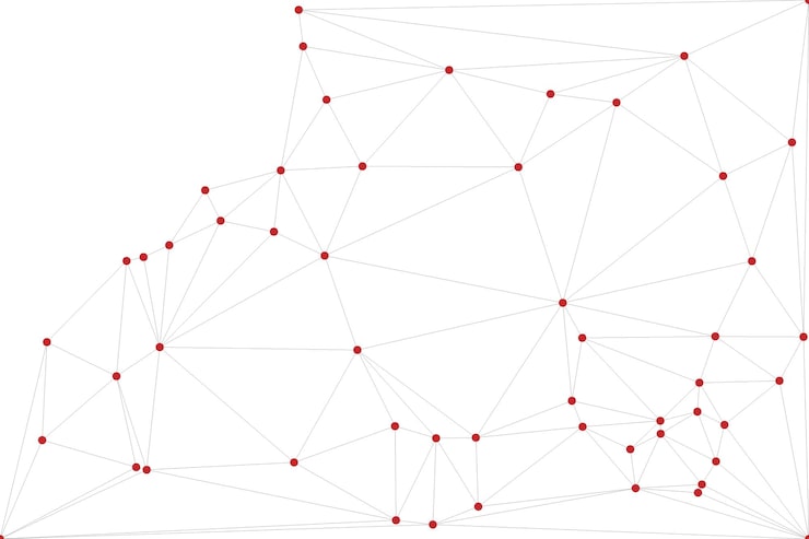 Vector global network connection background for banner design abstract line background with connecting dots and lines network connecting dot polygon social network communication internet technology