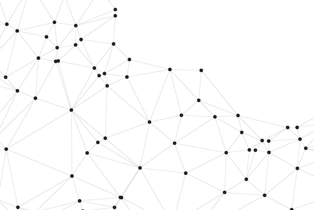 Global network connection background for banner design Abstract line background with connecting dots and lines Network Connecting dot polygon Social network communication Internet technology
