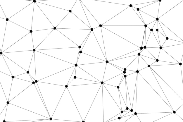 Global network connection background for banner design Abstract line background with connecting dots and lines Network Connecting dot polygon Social network communication Internet technology