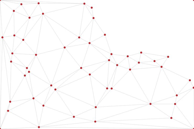 Vector global network connection background for banner design abstract line background with connecting dots and lines network connecting dot polygon social network communication internet technology