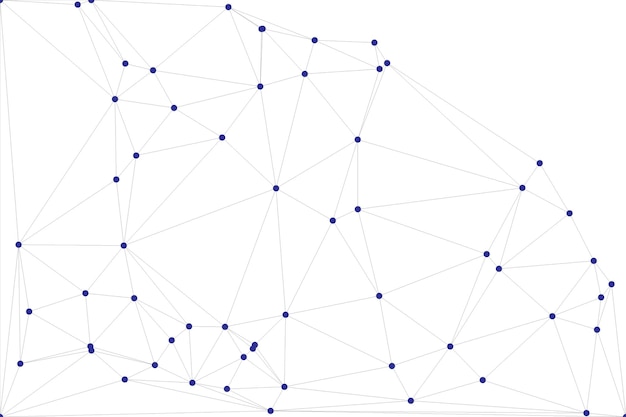 Global network connection background for banner design Abstract line background with connecting dots and lines Network Connecting dot polygon Social network communication Internet technology
