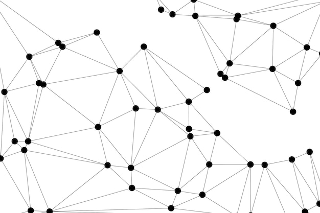 Global network connection background for banner design Abstract line background with connecting dots and lines Network Connecting dot polygon Social network communication Internet technology