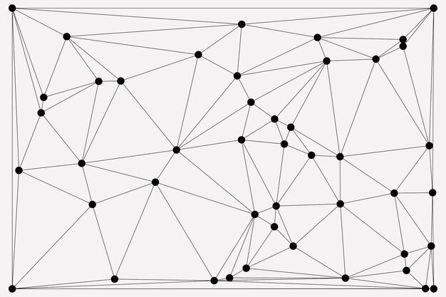 Global network connection background for banner design Abstract line background with connecting dots and lines Network Connecting dot polygon Social network communication Internet technology